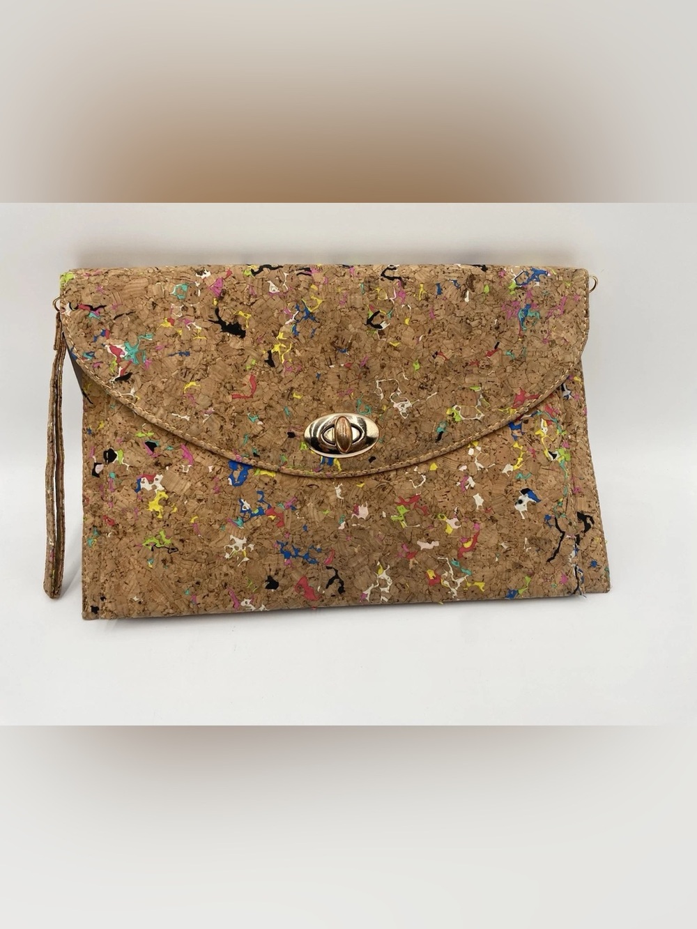 Small Street Level Bag Cork Colorful Clutch